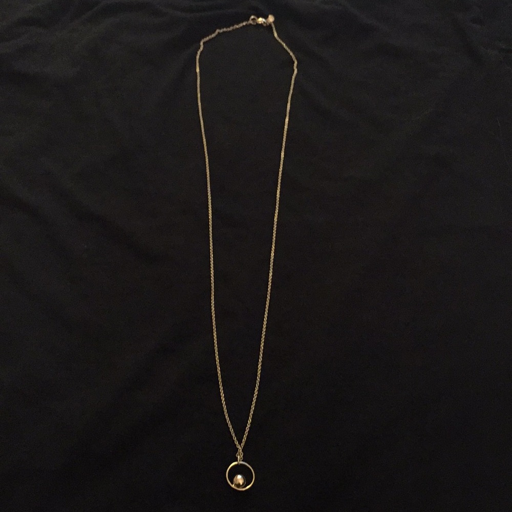 Modern simple gold necklace